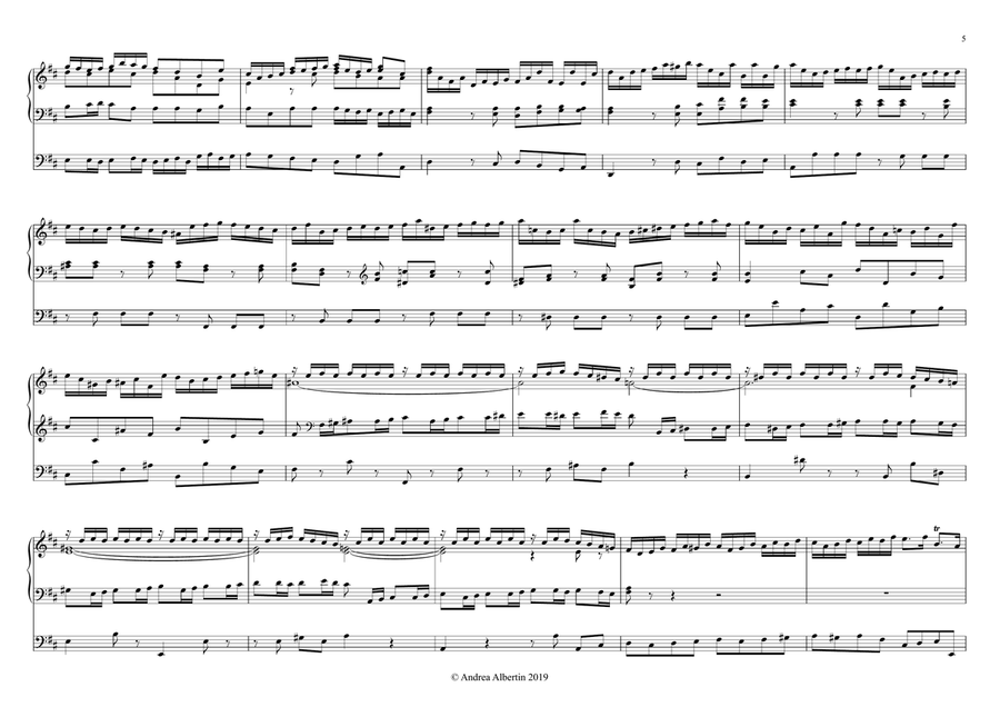 Suite in D Major BWV 1068, arrangement for organ Organ Solo scores gallery preview page 5