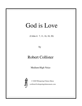 Book cover for God is Love (medium high voice)