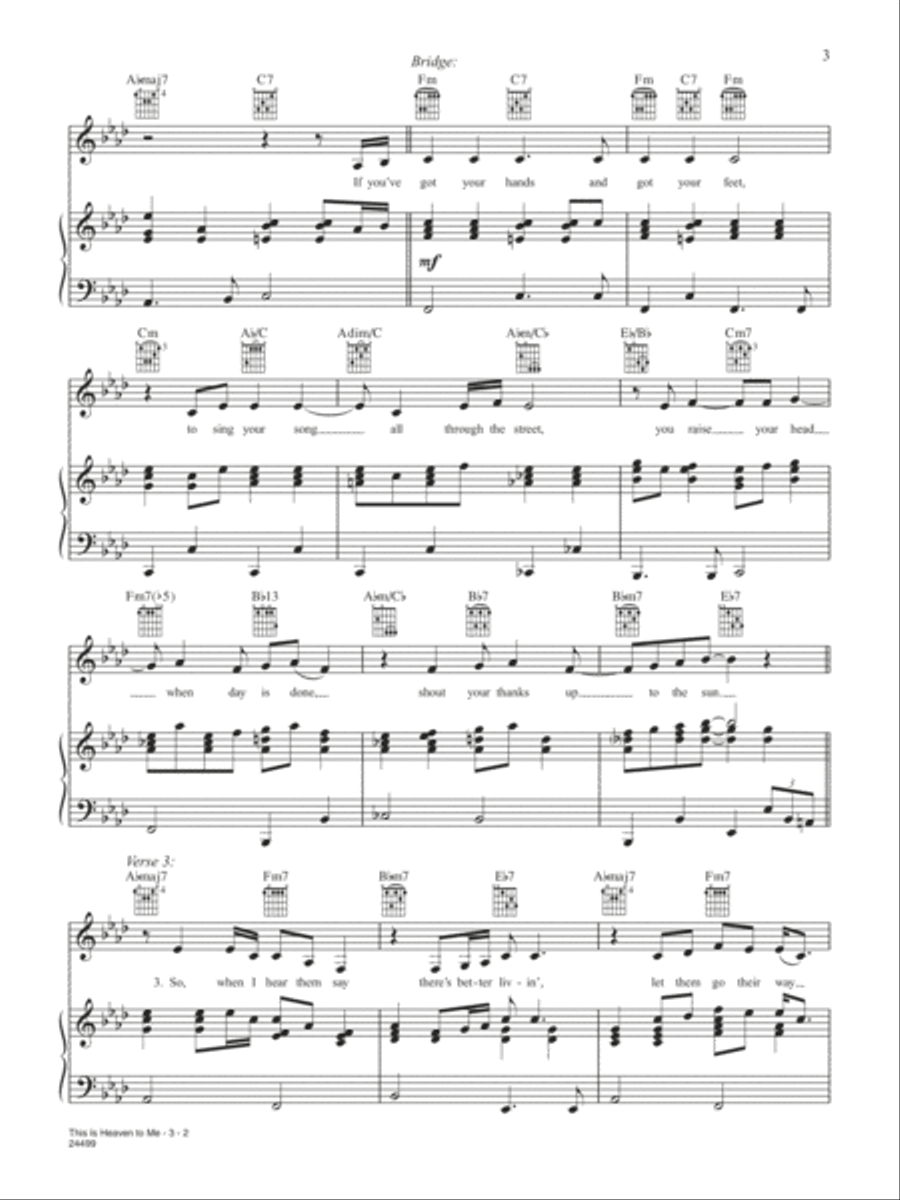 This Is Heaven to Me Piano, Vocal, Guitar scores gallery preview page 2