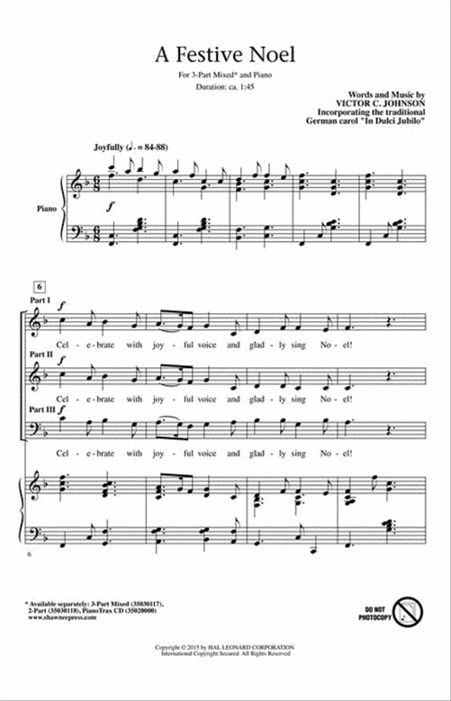 A Festive Noel 3-Part scores gallery preview page 2