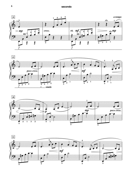 Valse Sentimentale à Deux - Piano Duet (1 Piano, 4 Hands)
