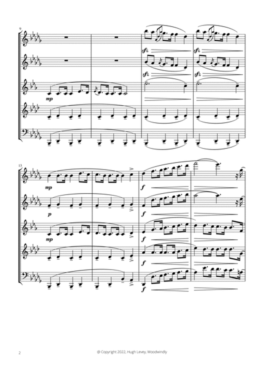 Marche Funèbre (Funeral March) from Piano Sonata No. 2 in Bb Minor Opus 35 (Wind Quintet) image number null