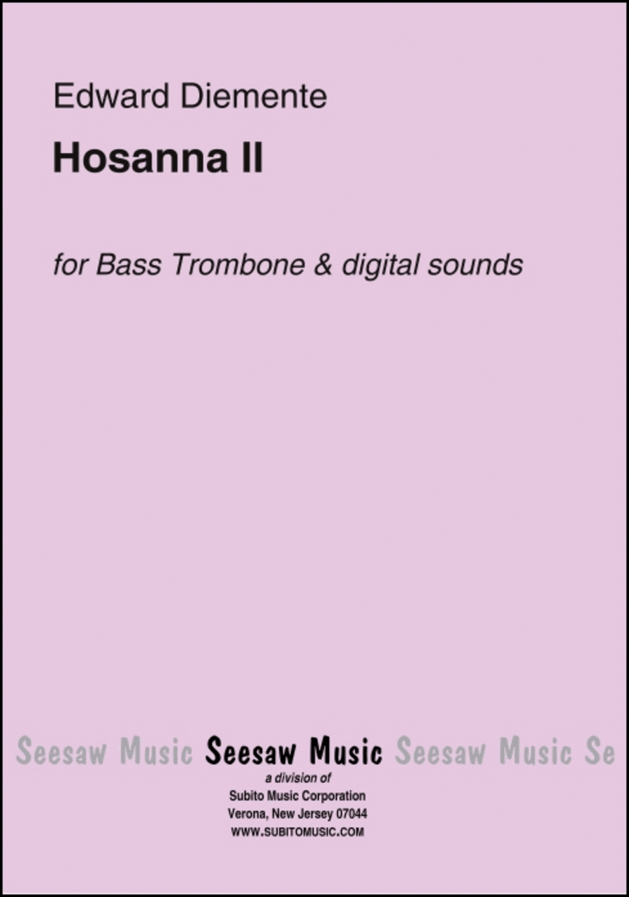 Hosanna II Trombone scores gallery preview page 1
