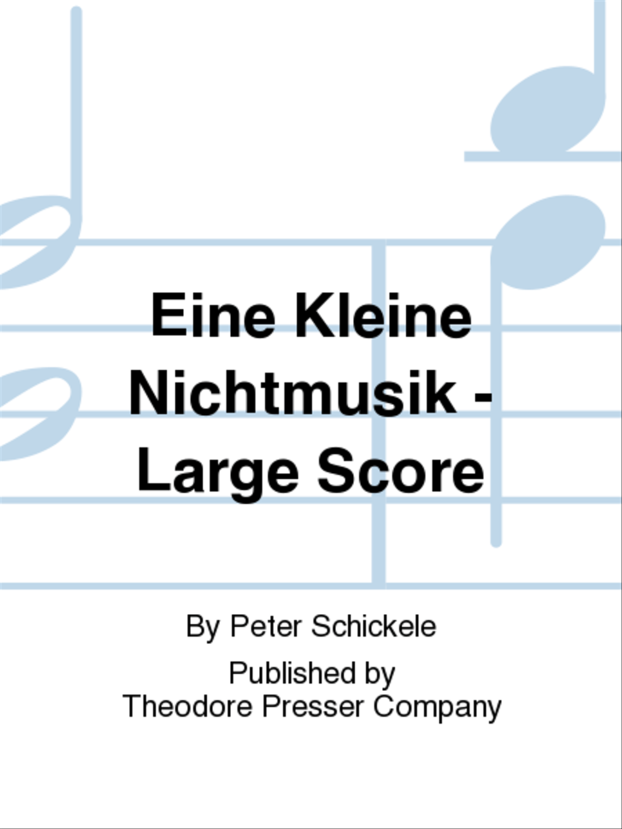 Eine Kleine Nichtmusik Orchestra scores gallery preview page 1