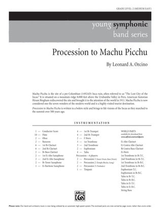 Procession to Machu Picchu: Score