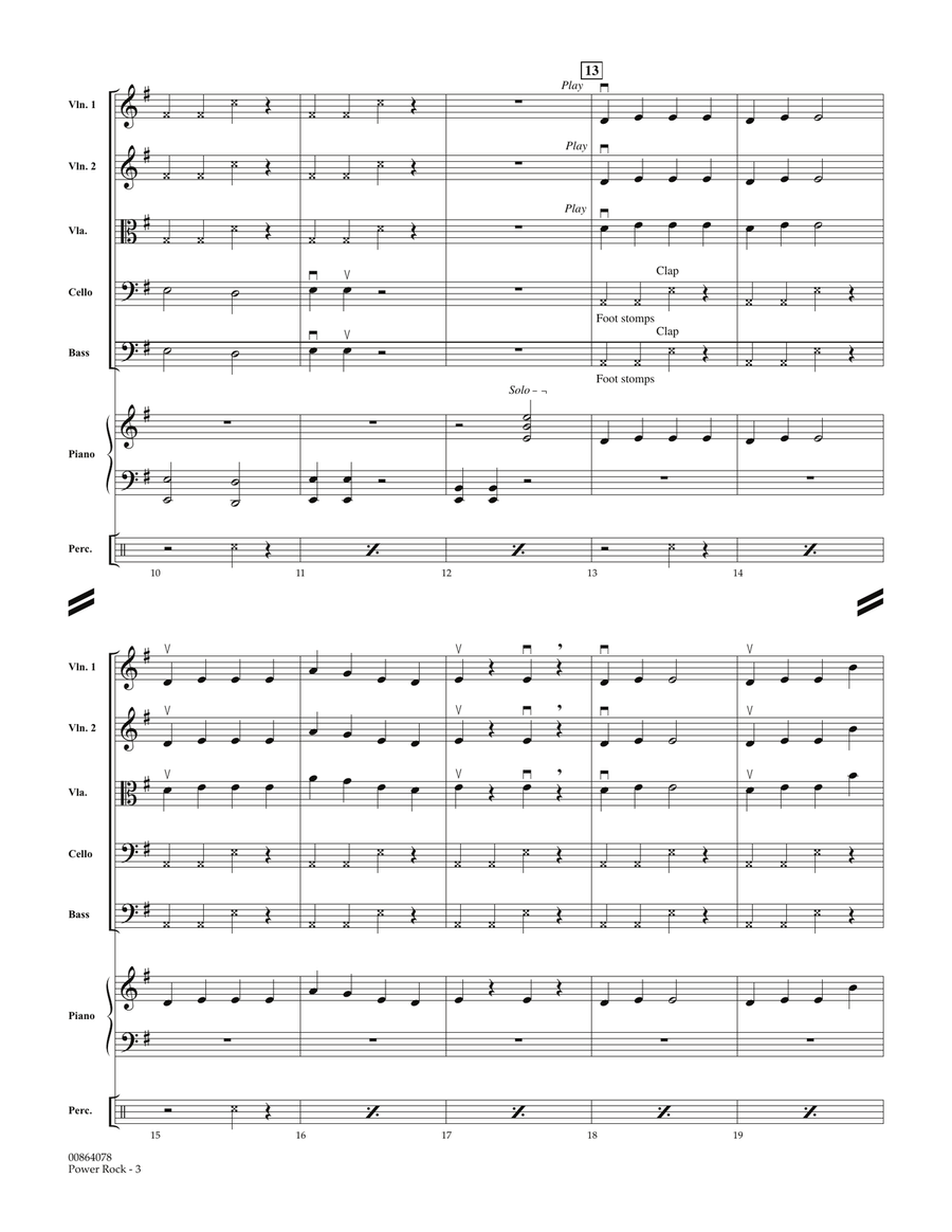 Power Rock - Full Score Power Rock - Full Score Orchestra scores gallery preview page 3