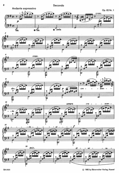 Sieben Lieder ohne Worte for Piano (four hands) op. 62/1-6, 67/1