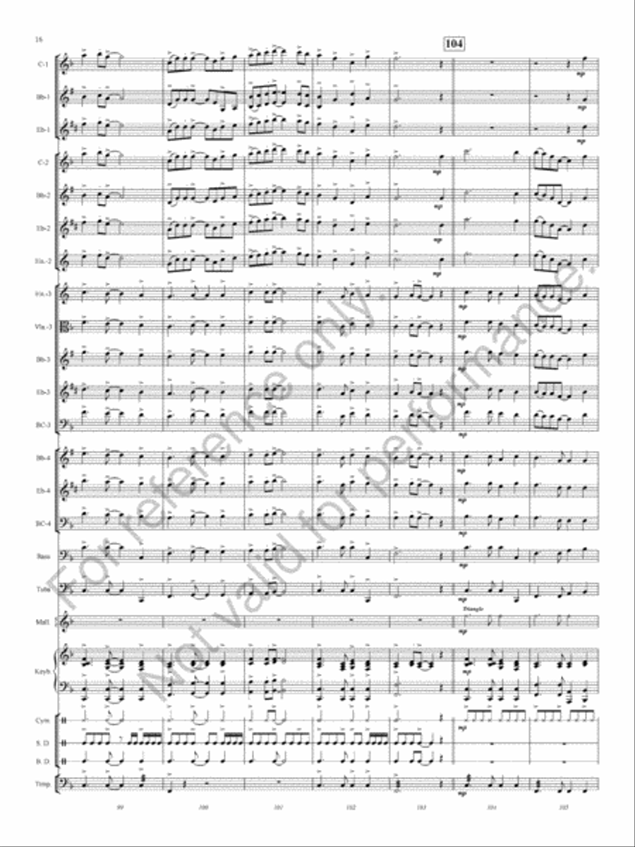 Ashland Park Concert Band scores gallery preview page 18