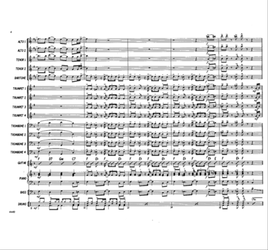 Lord, I Want to Be a Christian Jazz Ensemble scores gallery preview page 4