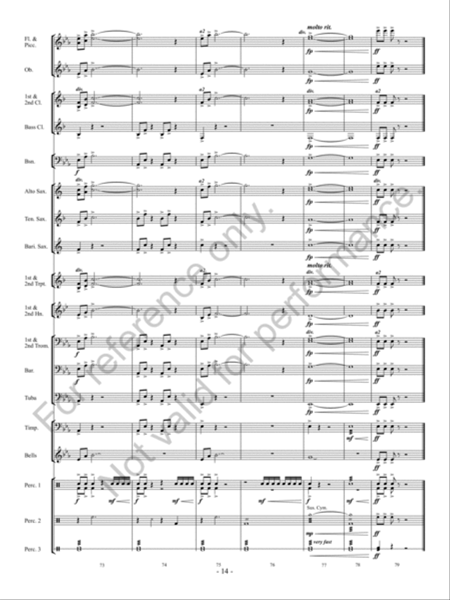 Starship Legacy Starship Legacy Concert Band scores gallery preview page 15