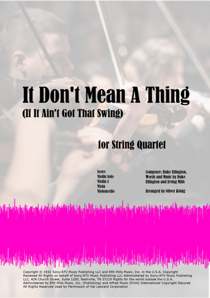 It Don't Mean A Thing (If It Ain't Got That Swing) image number null