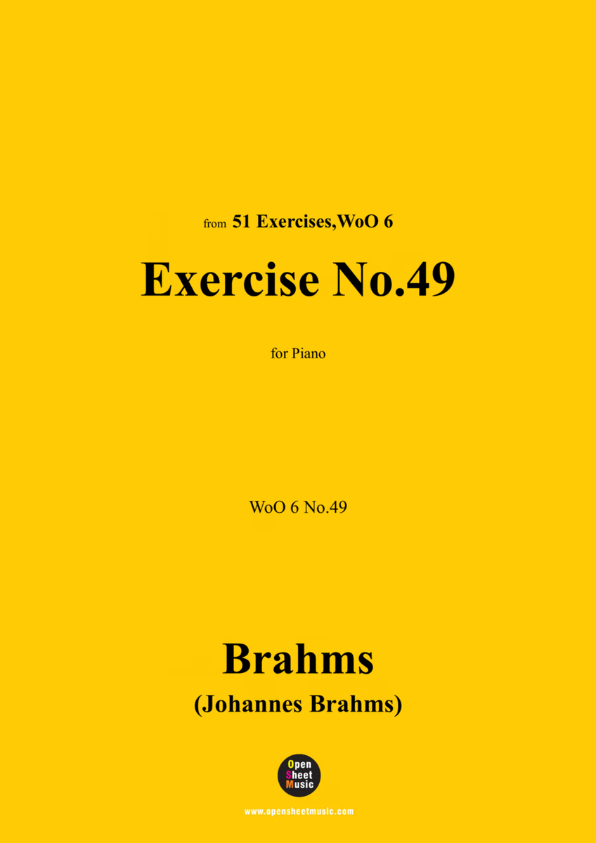 Brahms-Exercise No.49,WoO 6 No.49,for Piano image number null