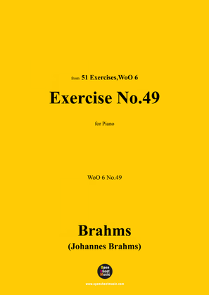 Brahms-Exercise No.49,WoO 6 No.49,for Piano