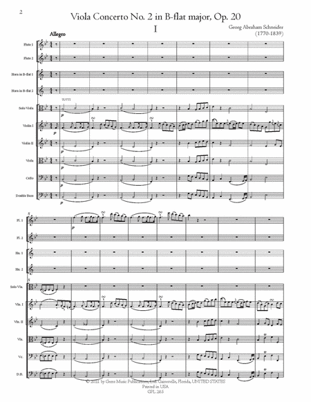 Viola Concerto No. 2 in B-flat major, Op. 20