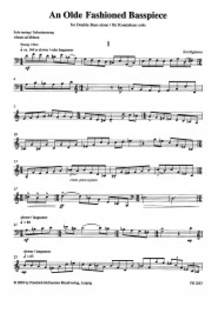 An Olde Fashioned Basspiece Double Bass scores gallery preview page 2
