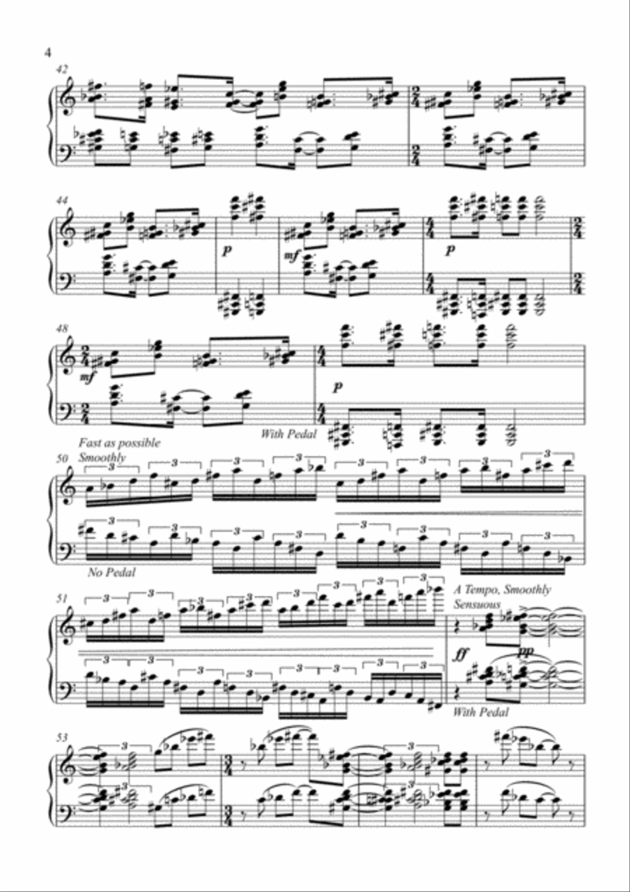 Piano Sonata No.1 Piano Solo scores gallery preview page 4