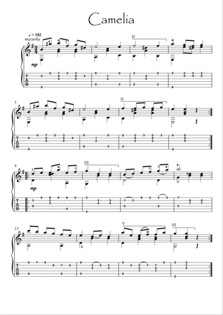 Iparraguirre Pieces for Guitar Classical Guitar scores gallery preview page 4