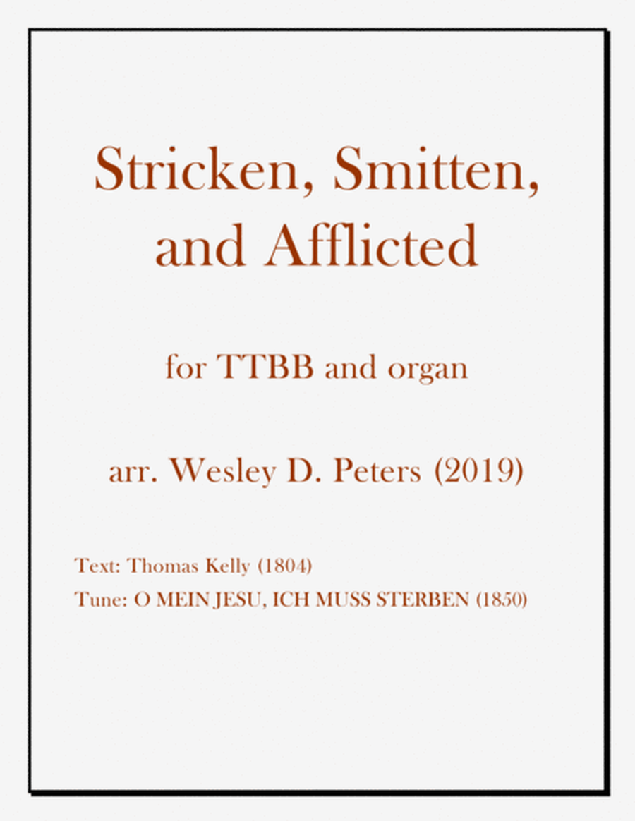 Stricken, Smitten, and Afflicted (TTBB) image number null