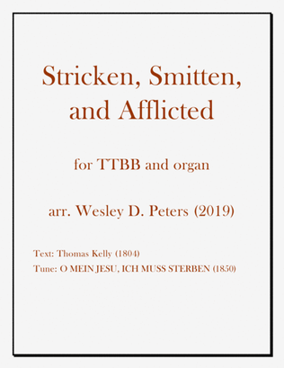 Book cover for Stricken, Smitten, and Afflicted (TTBB)