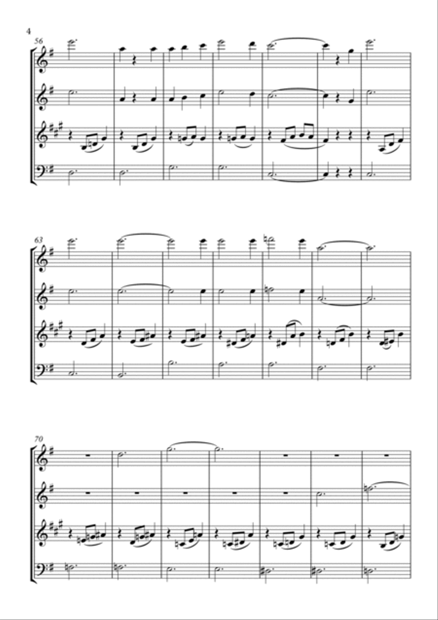 Liebestraume - Wind Quartet Woodwind Quartet scores gallery preview page 4