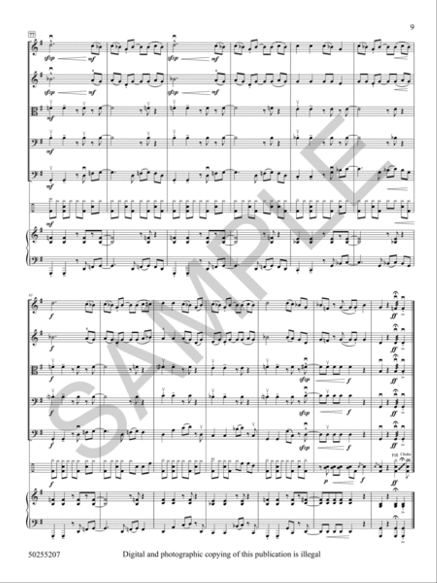 Northwestern Blues Northwestern Blues String Orchestra scores gallery preview page 10