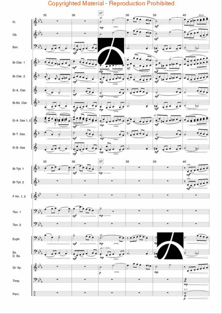 Moment Musical Moment Musical Concert Band scores gallery preview page 8