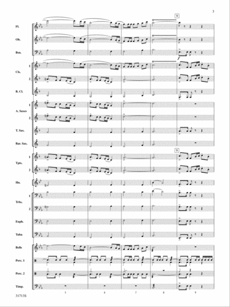 A Jamestown Trilogy: Score Concert Band scores gallery preview page 3