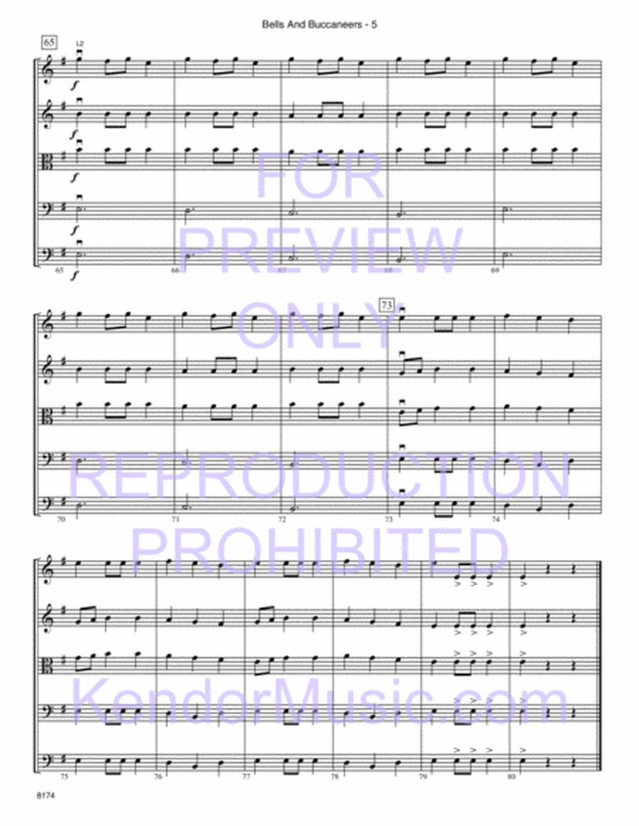 Bells And Buccaneers (Full Score)