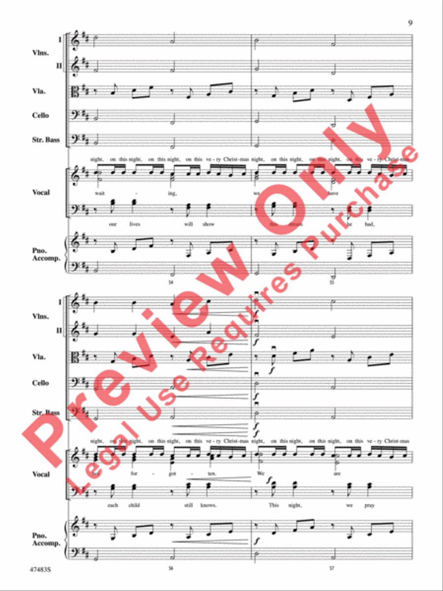Christmas Canon String Orchestra scores gallery preview page 10