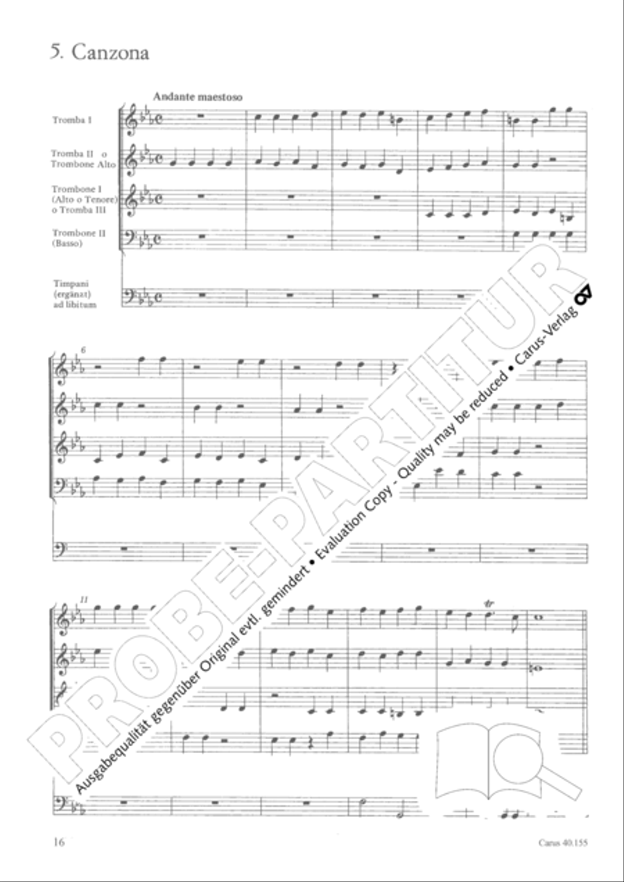 Funeral music of Queen Mary 4-Part scores gallery preview page 17