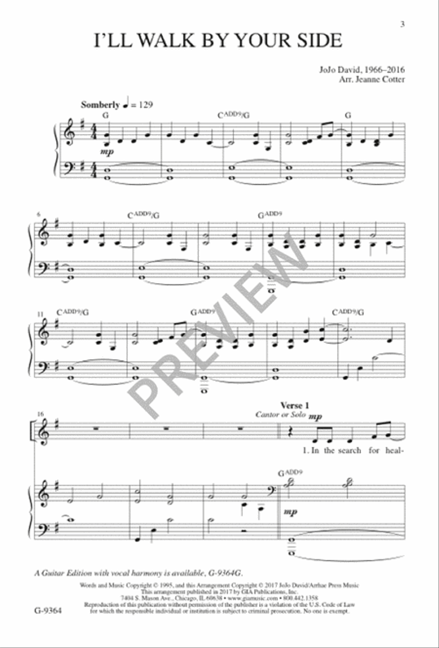 I'll Walk by Your Side I'll Walk by Your Side 4-Part scores gallery preview page 4