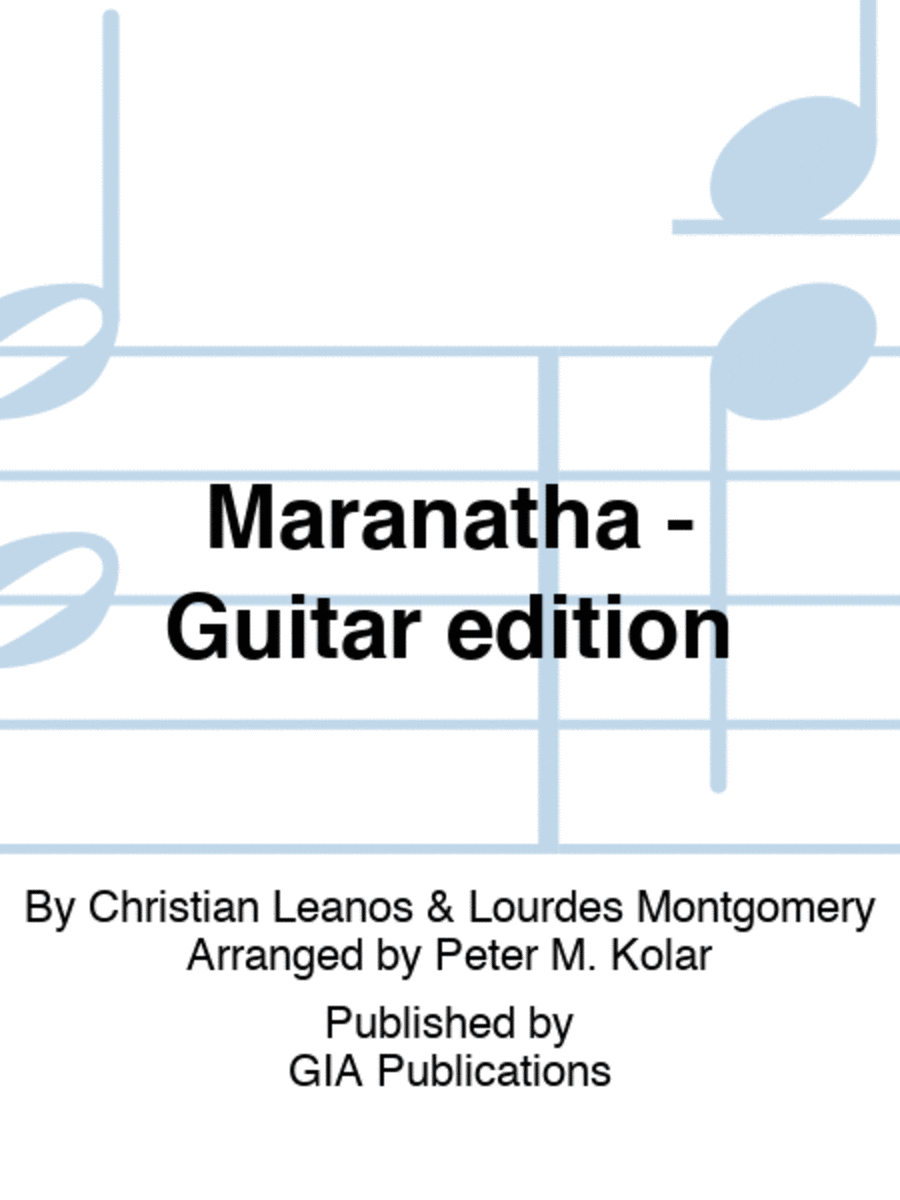 Maranatha - Guitar edition
