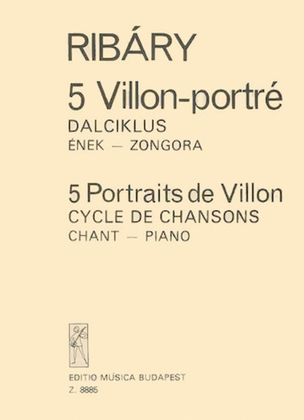 Book cover for Five Villon-portraits