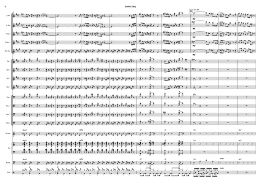 Samba Song Jazz Ensemble scores gallery preview page 6