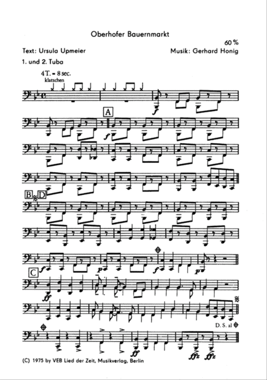 Oberhofer Bauernmarkt Clarinet scores gallery preview page 6