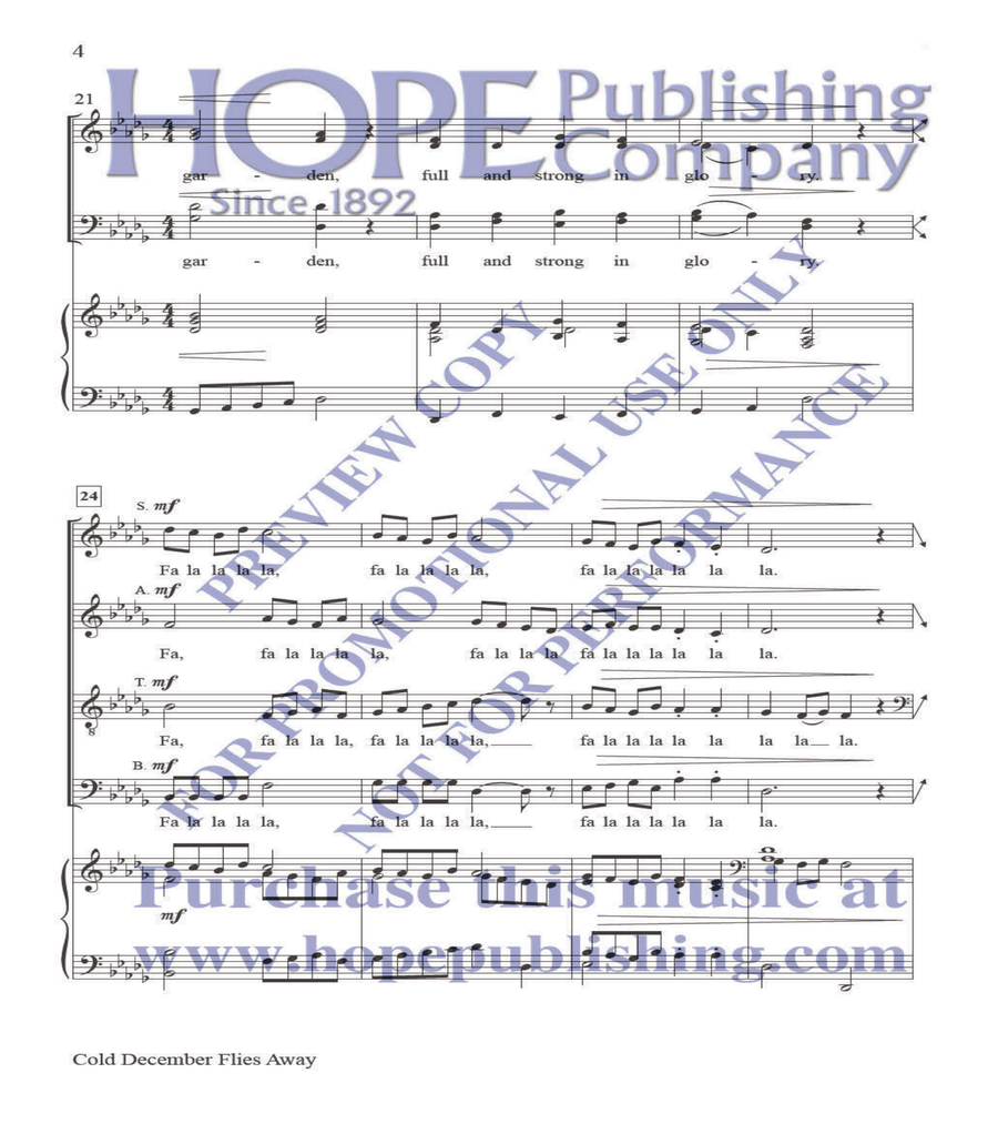 Cold December Flies Away Cold December Flies Away 4-Part scores gallery preview page 4