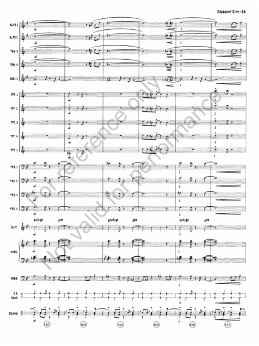 The Crescent City Stomp Jazz Ensemble scores gallery preview page 27