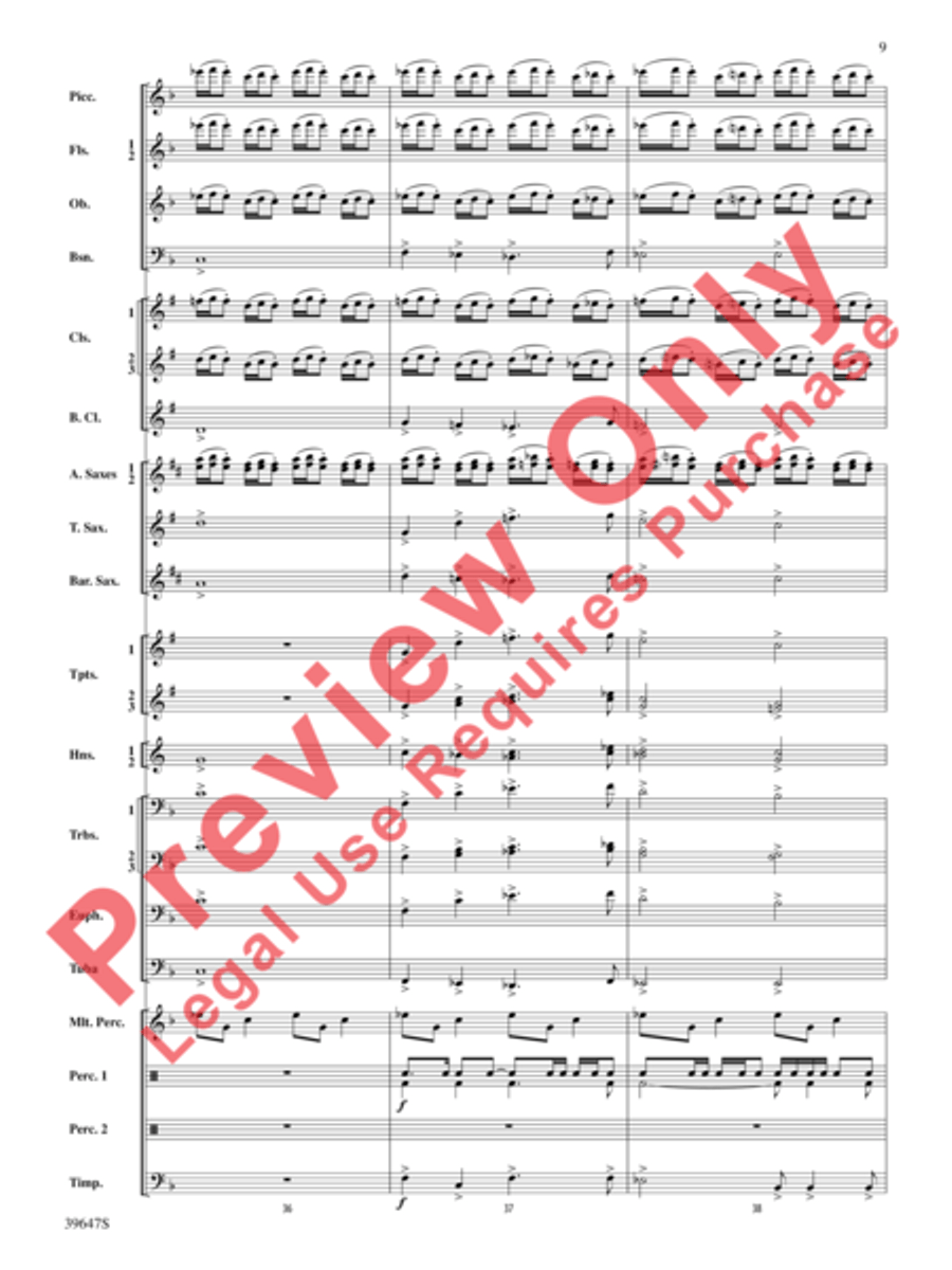Oak Island Odyssey Concert Band scores gallery preview page 10