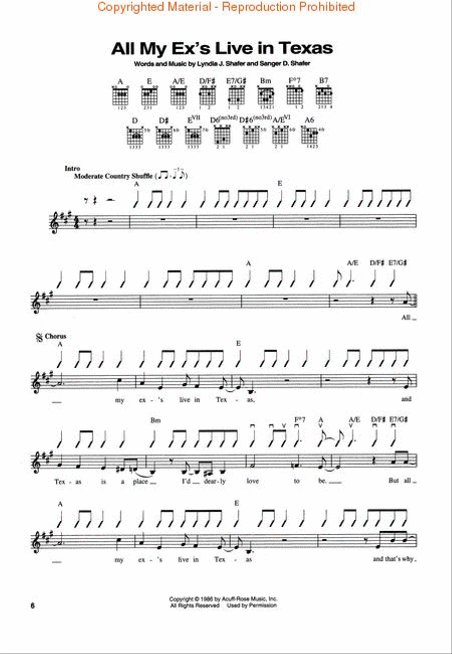 The Best of George Strait Electric Guitar scores gallery preview page 3