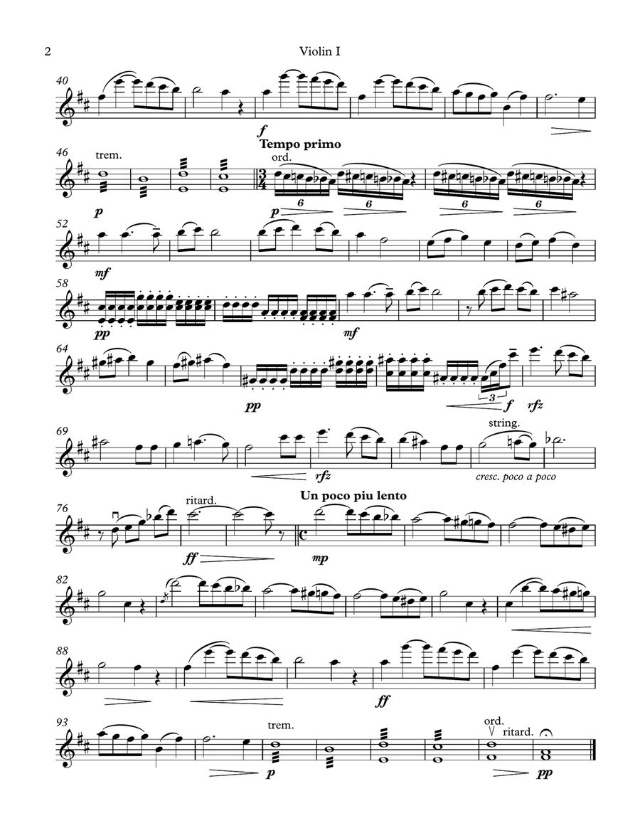 Mon Coeur S'Ouvre A Ta Voix from Samson and Delilah String Quartet scores gallery preview page 2