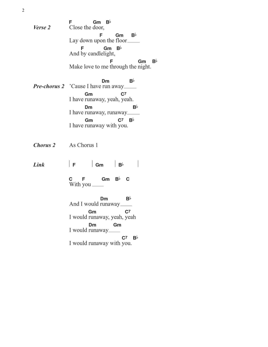 Runaway Acoustic Guitar scores gallery preview page 2