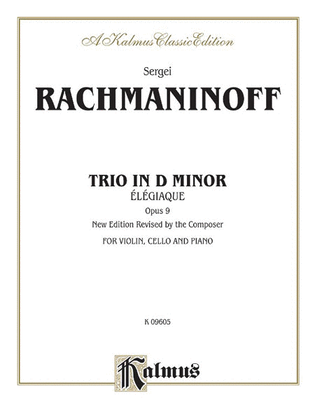 Book cover for Trio Elegiaque, Opus 9