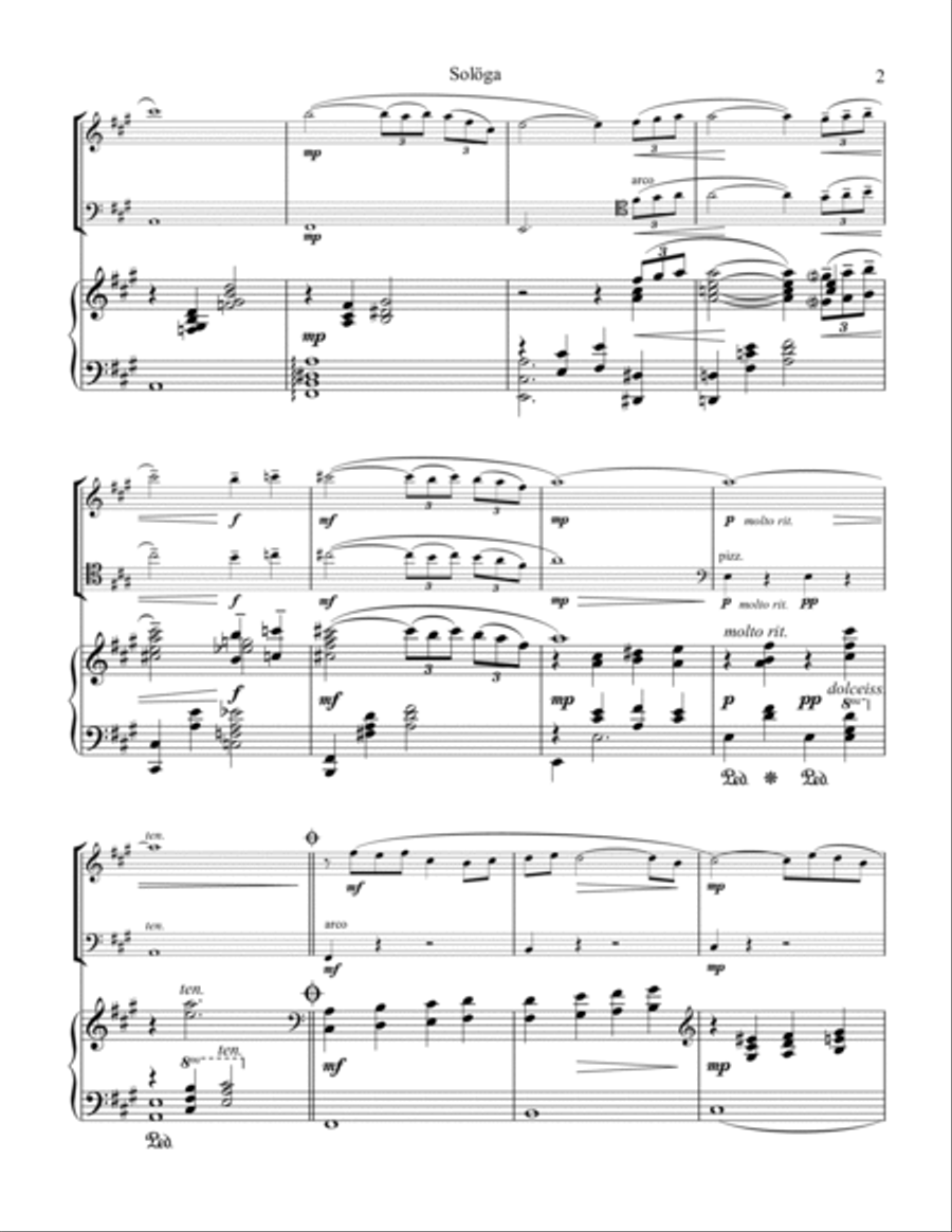 Solöga for piano trio Solöga for piano trio Piano Trio scores gallery preview page 3