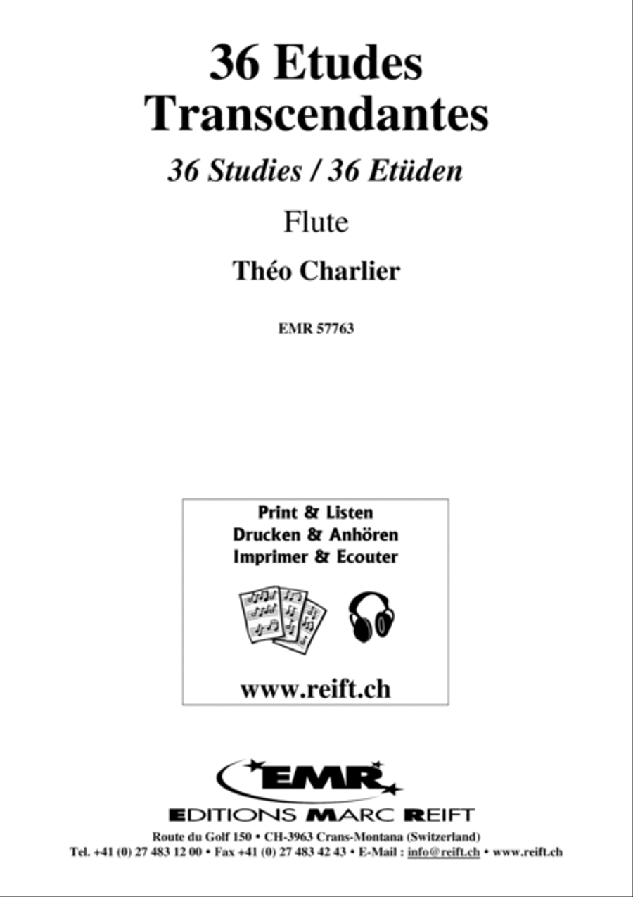 36 Etudes Transcendantes Flute Solo scores gallery preview page 2