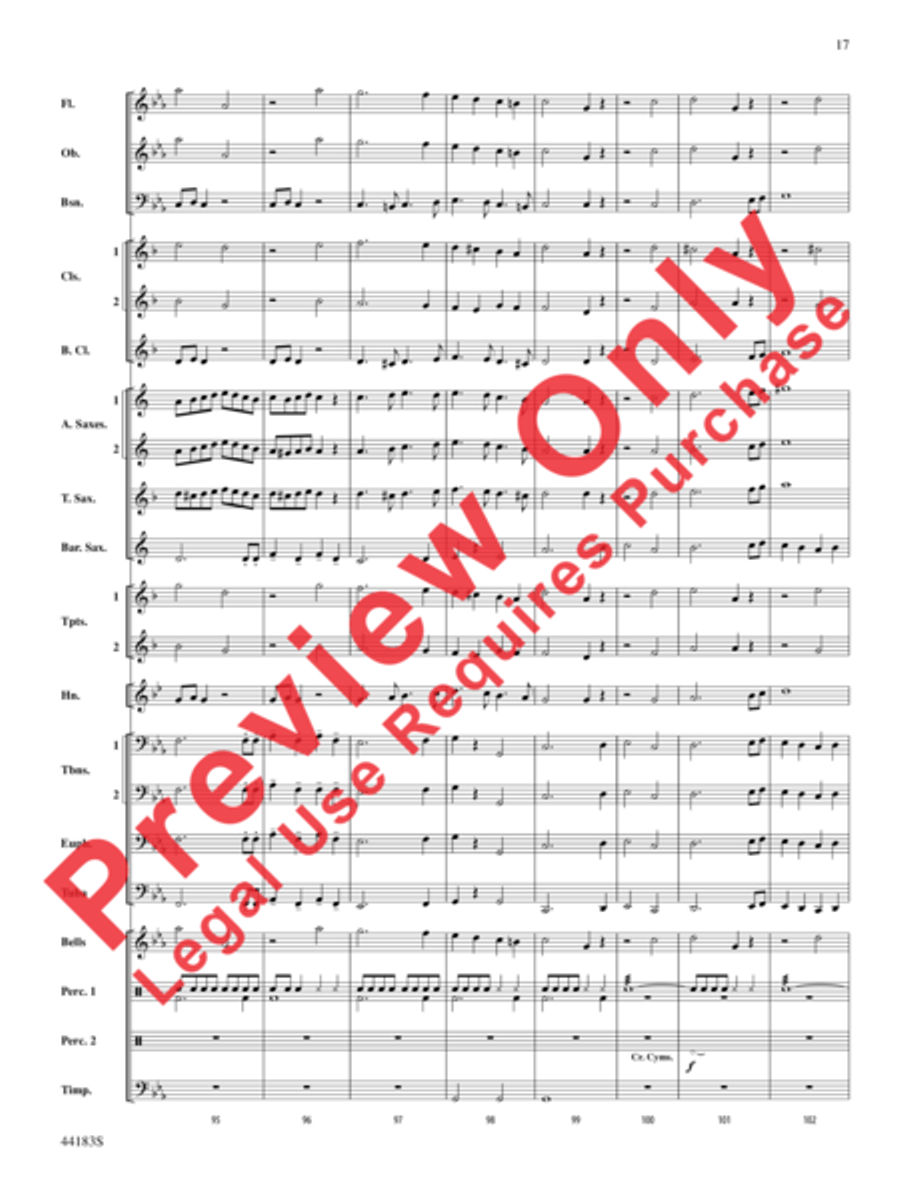 Cobra Dance Concert Band scores gallery preview page 18
