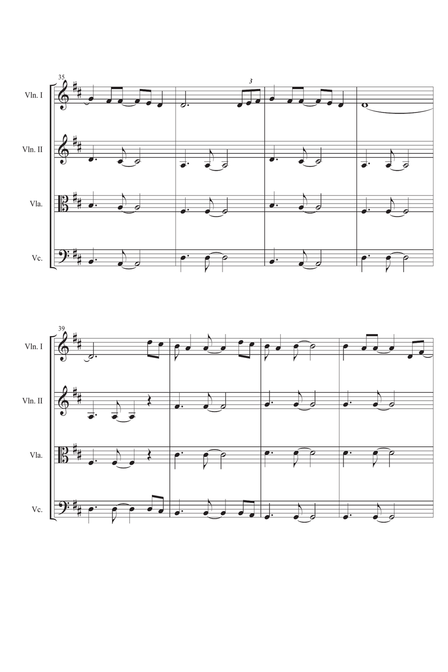 Fields Of Gold Fields Of Gold String Quartet scores gallery preview page 5