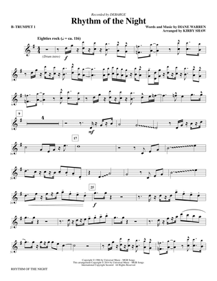 Rhythm of the Night (arr. Kirby Shaw) - Bb Trumpet 1