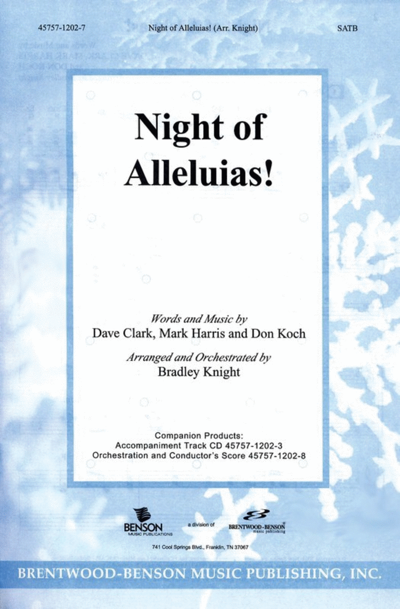Night Of Alleluias Sing Satb