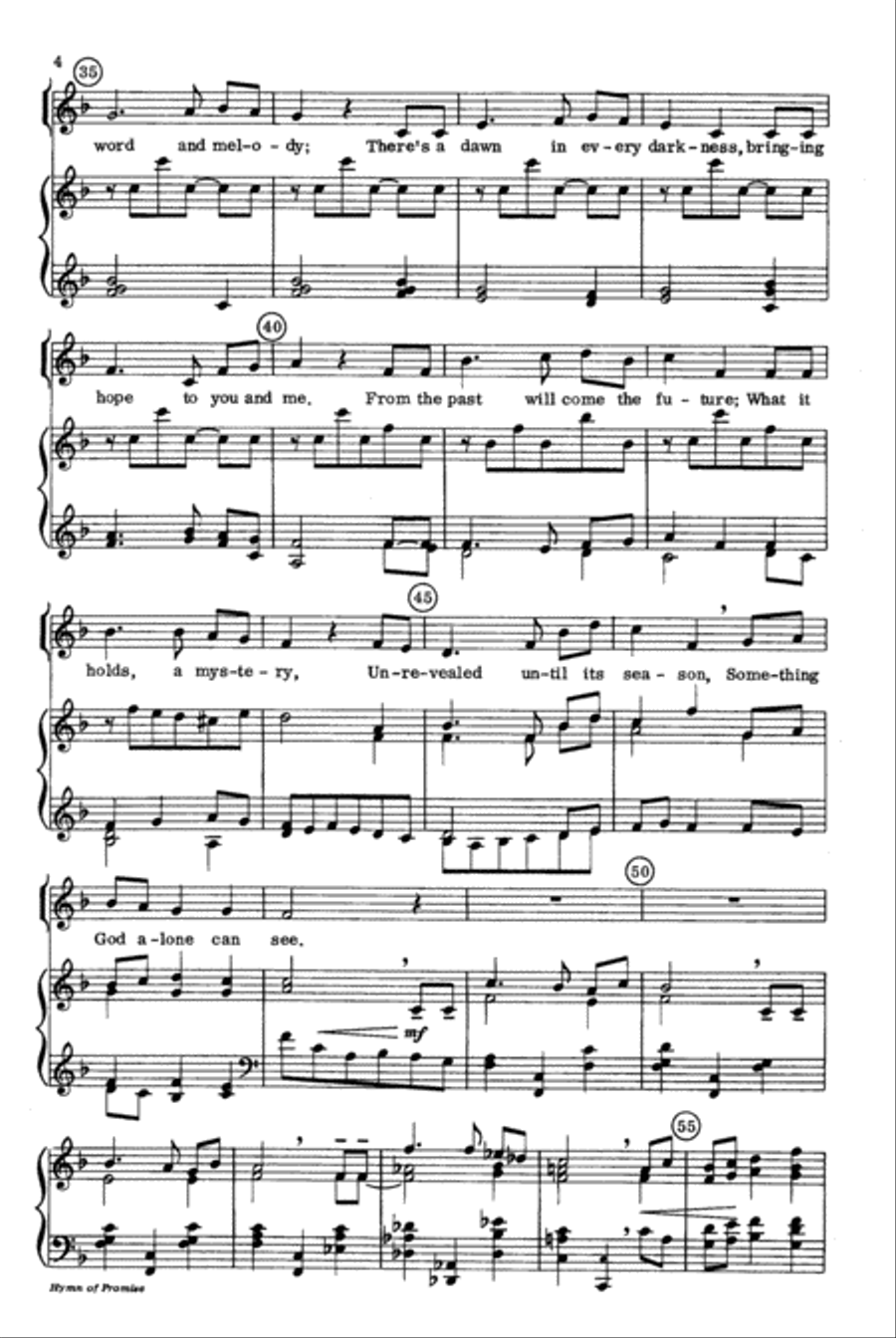 Hymn of Promise 2-Part scores gallery preview page 5