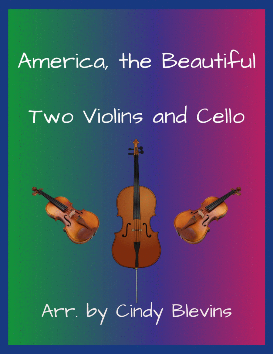 America, the Beautiful, for Two Violins and Cello image number null